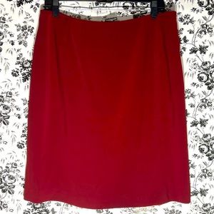 Kasper petite red skirt